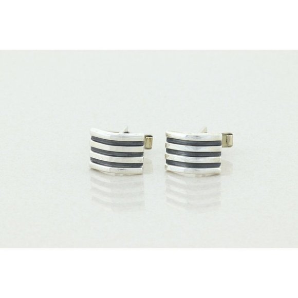 Men's Sterling Silver Cufflinks - Picture 1 of 5